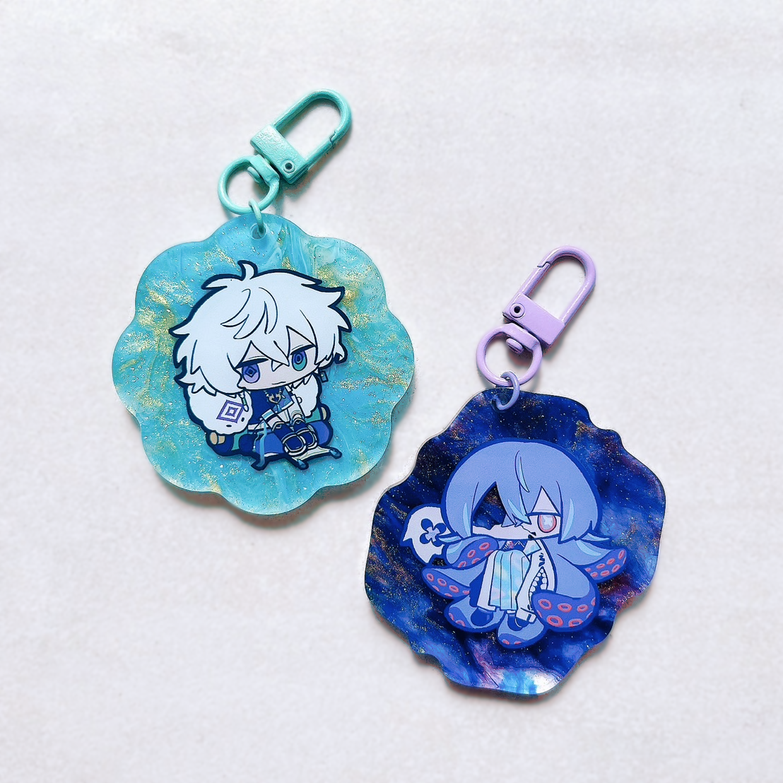 タコ忍雲母板壓克力吊飾