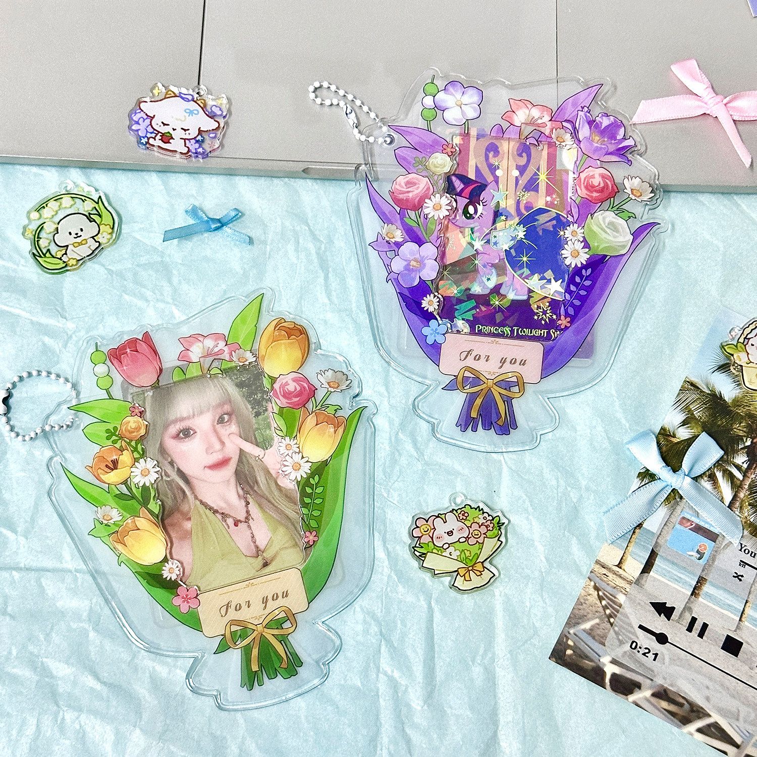 果凍雨傘卡套 泡泡氣球卡套 春日花束卡套 納次元 GIGNAC PVC卡套 小卡卡套