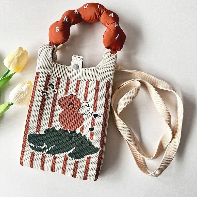 韓版針織手機包