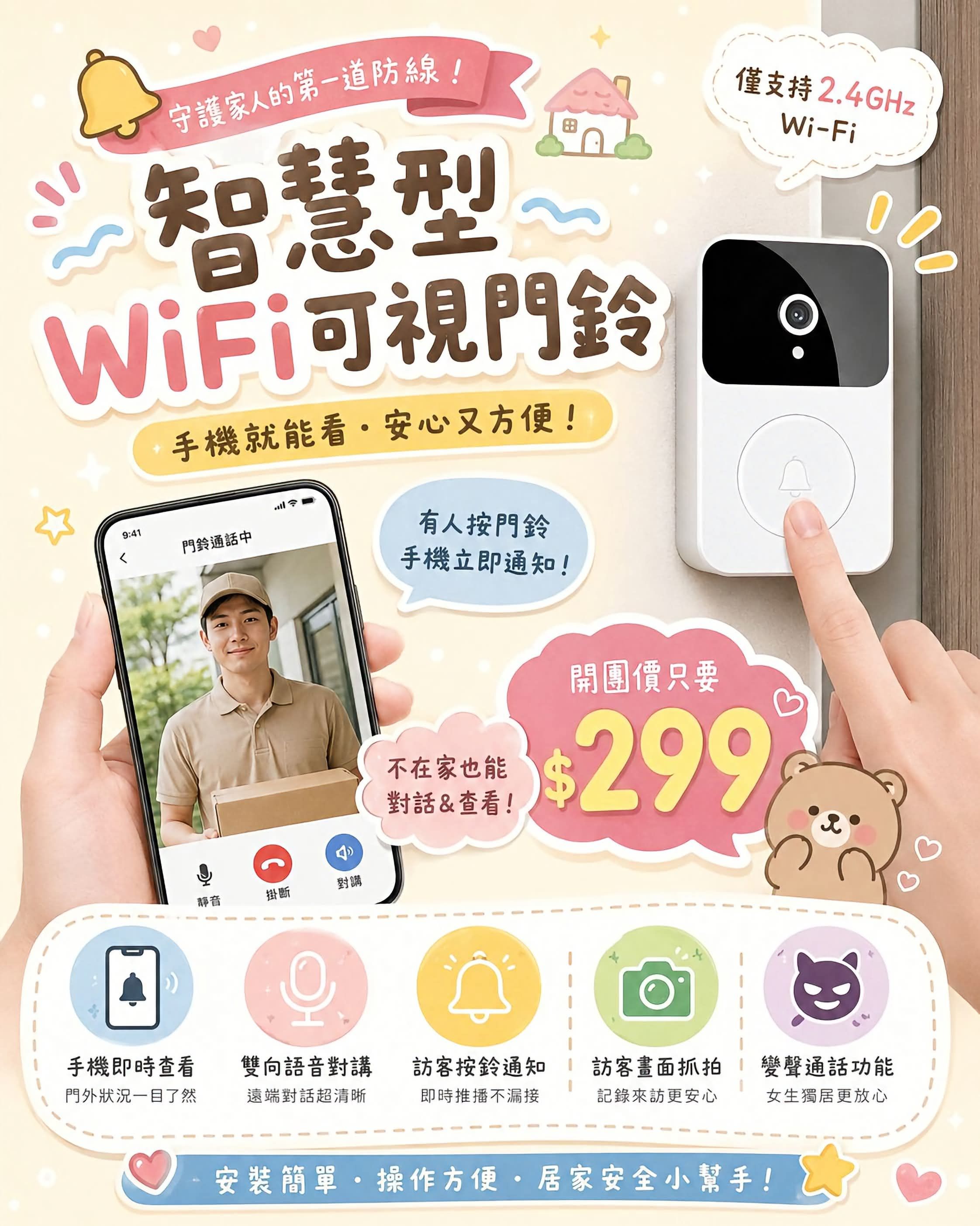 智慧可視門鈴