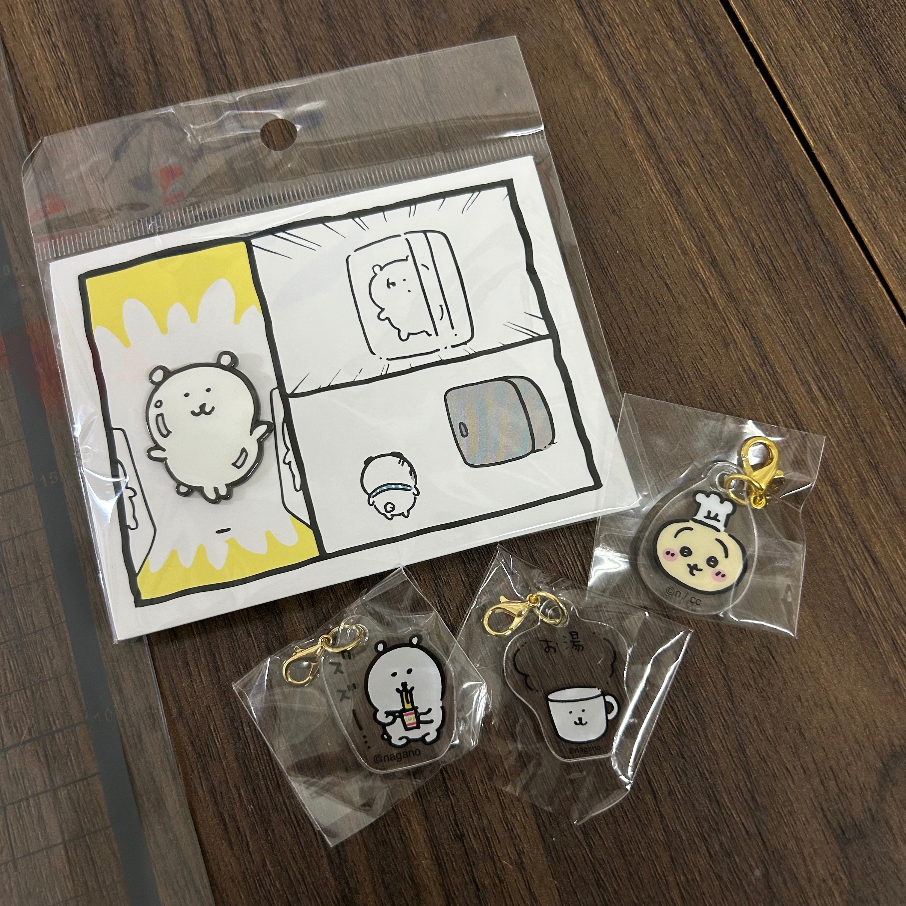 張鈺杏 金屬別針+吊飾*3