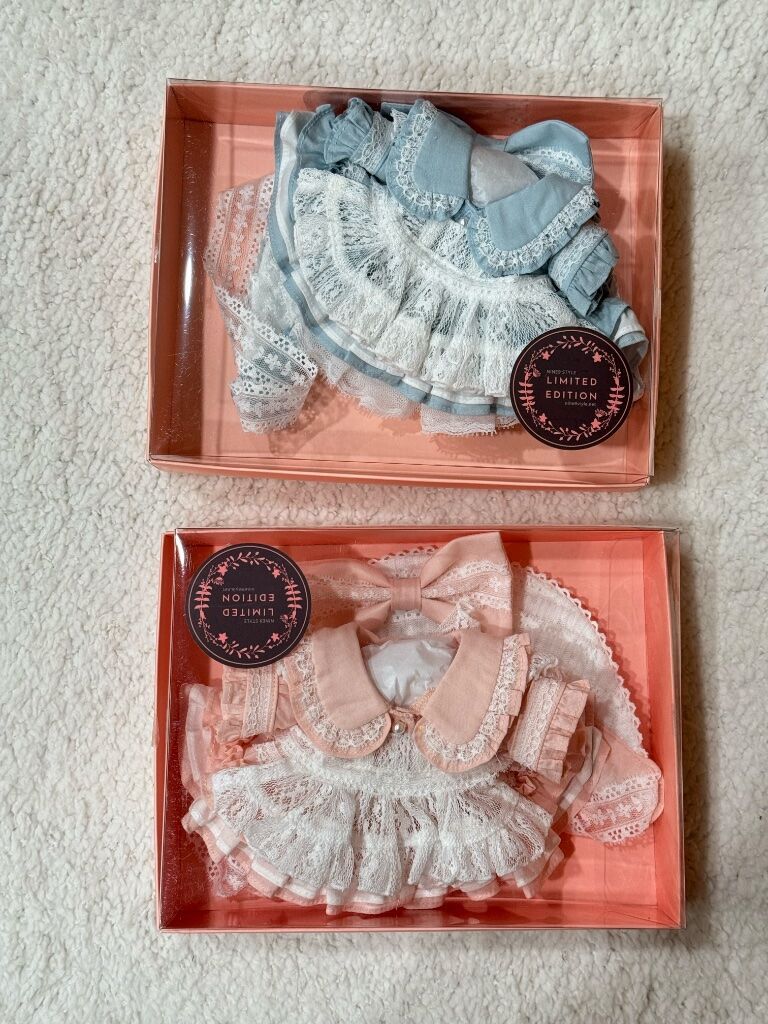 （20cm）Nine9style-Lace Apron Dress 藍色全新未拆、粉色有試穿過