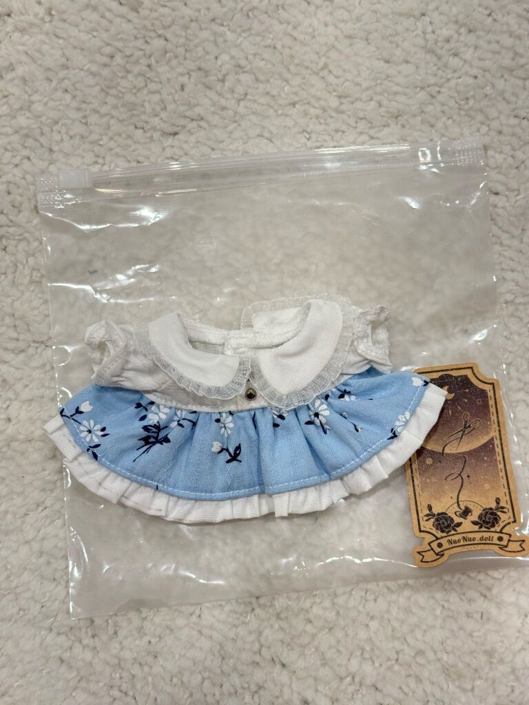 （15cm）台灣手作 白諾：月雪（藍）、Petites dame mini日常小洋裝