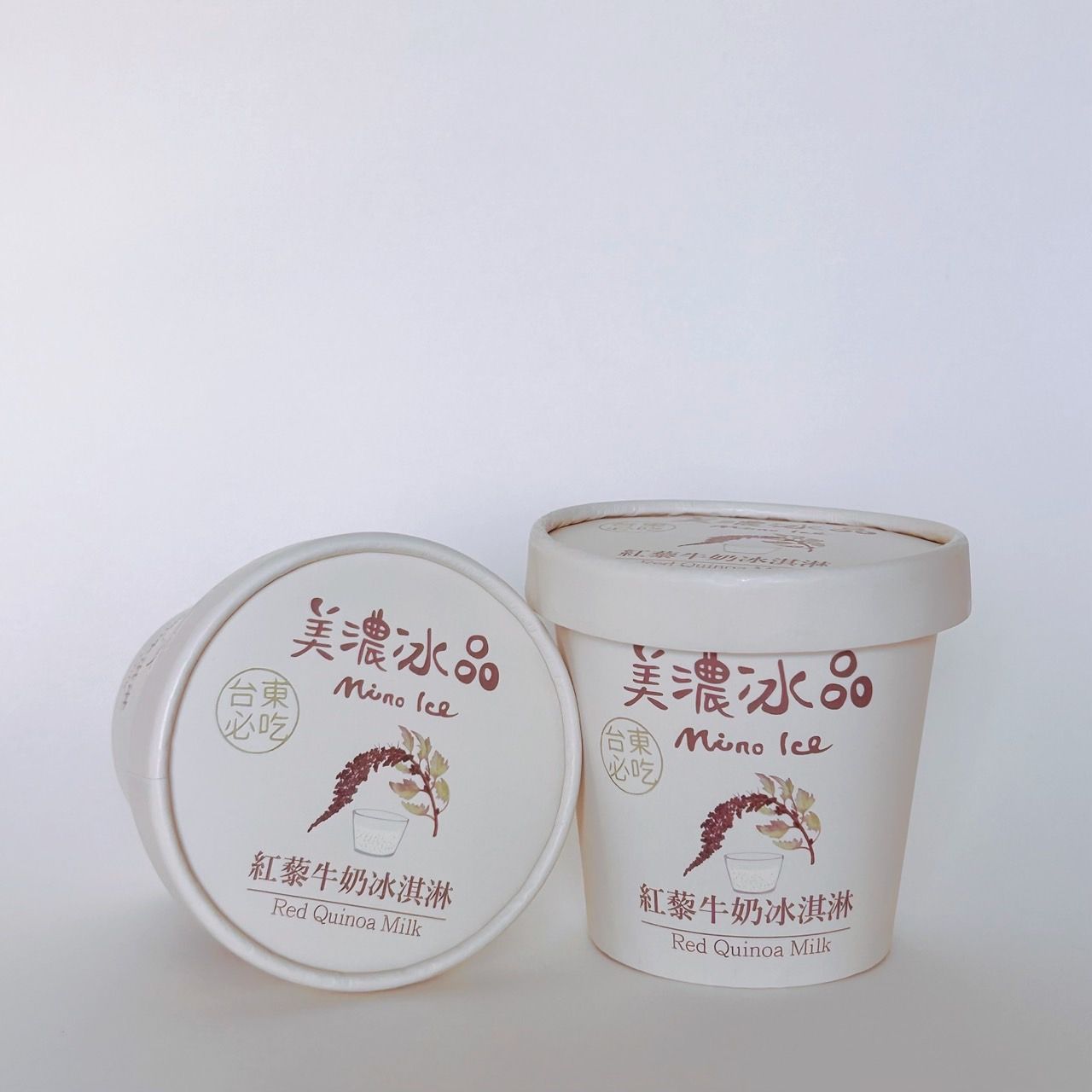 紅藜牛奶冰淇淋