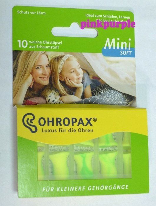 德國Ohropax Mini Soft CE歐盟認證 讀書睡覺專用隔音消音抗噪舒適耳塞 一盒5對 特價出清