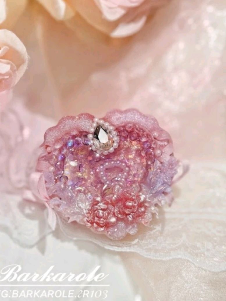〔Barkarole🥀〕預購 [芬璃希夢-芙夢心靈]  手工滴膠流沙吊飾  ｜heart shaker、收藏、送禮