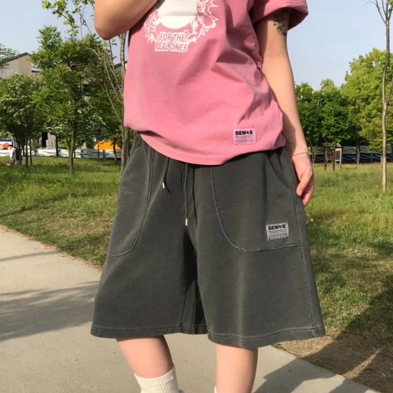 SEW-B_Pigment Burmuda Pants 2color