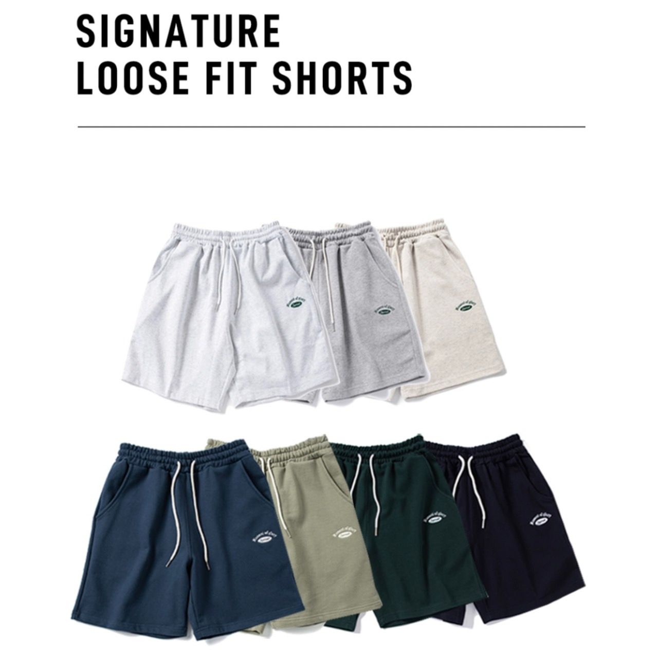 SUPERSUB_Signature Logo Loose Fit Shorts 6color（特價~8/4）