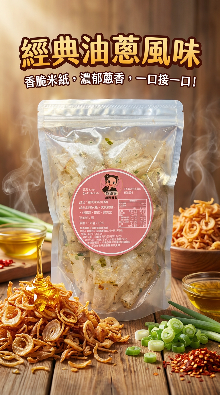 蔥味米紙（小辣）A3