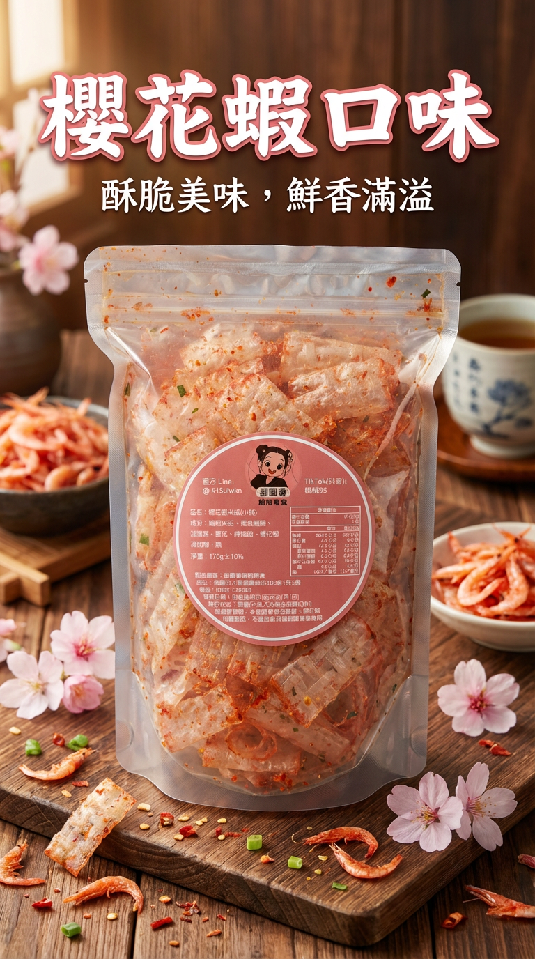 櫻花蝦米紙（微辣）A4