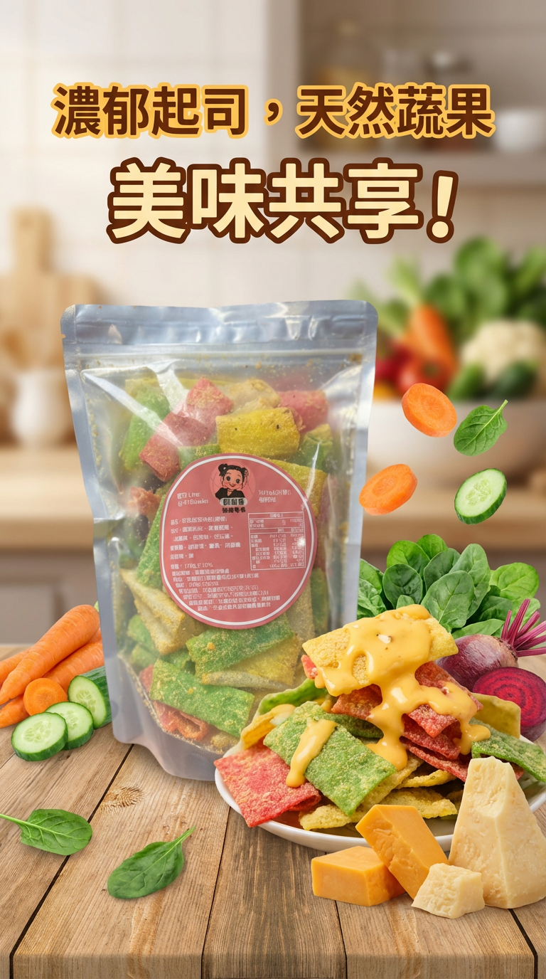 彩色起司米紙（微辣）A7