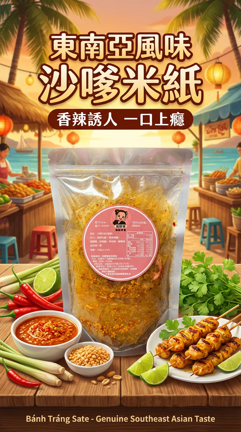 沙嗲米紙（微辣）A8