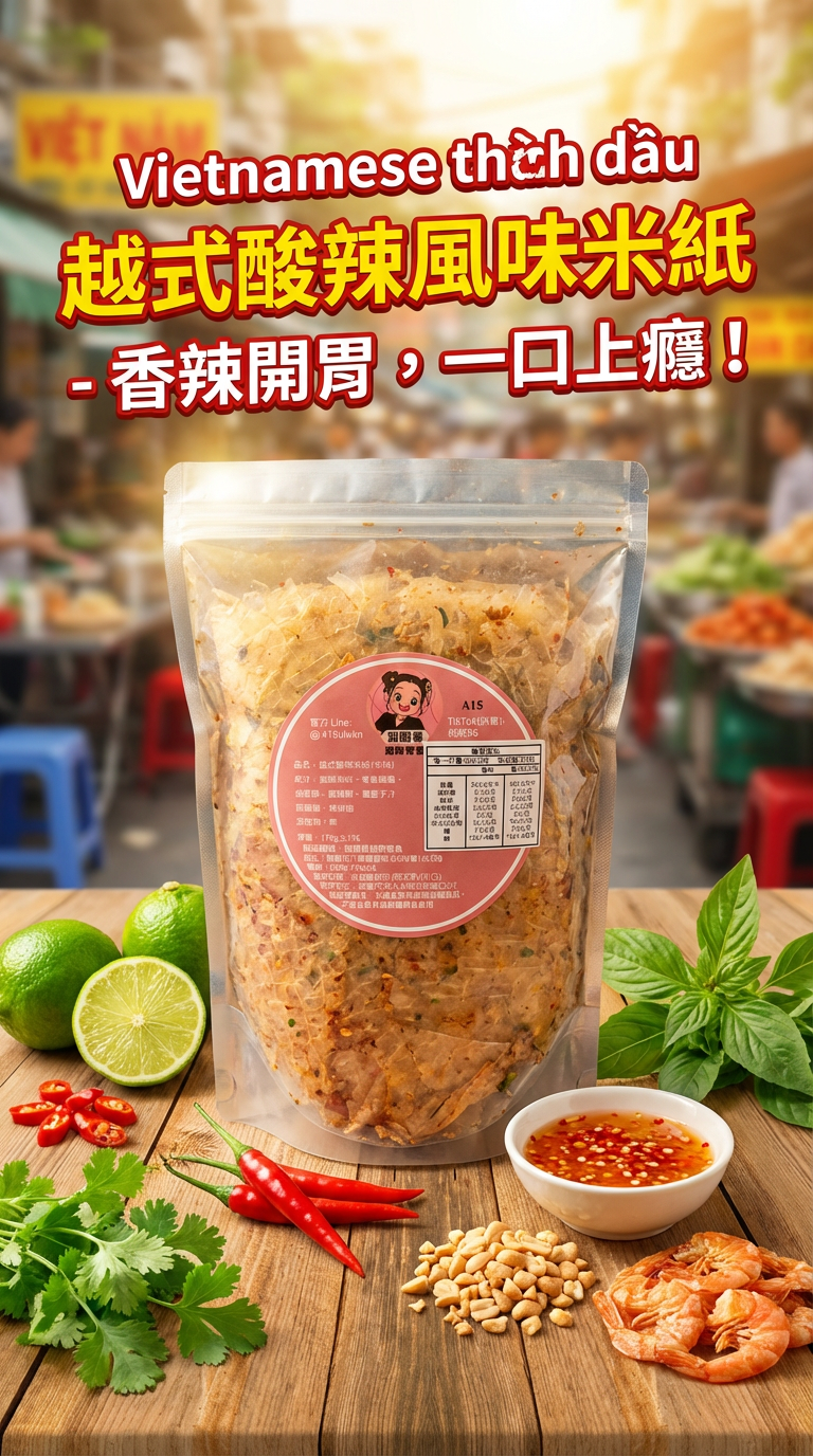 越式酸辣米紙（片狀/中辣）A15