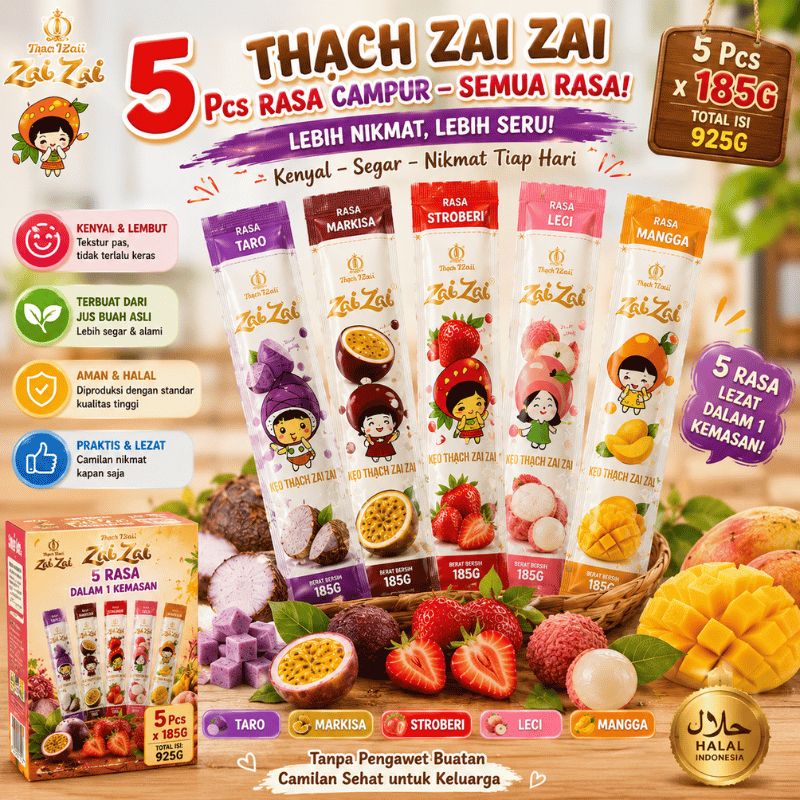 【現貨】【越南零食】【果凍】【甜圓香】【桃桃95】【24小時出貨】越南綜合果凍條C1（6種口味綜合出貨）