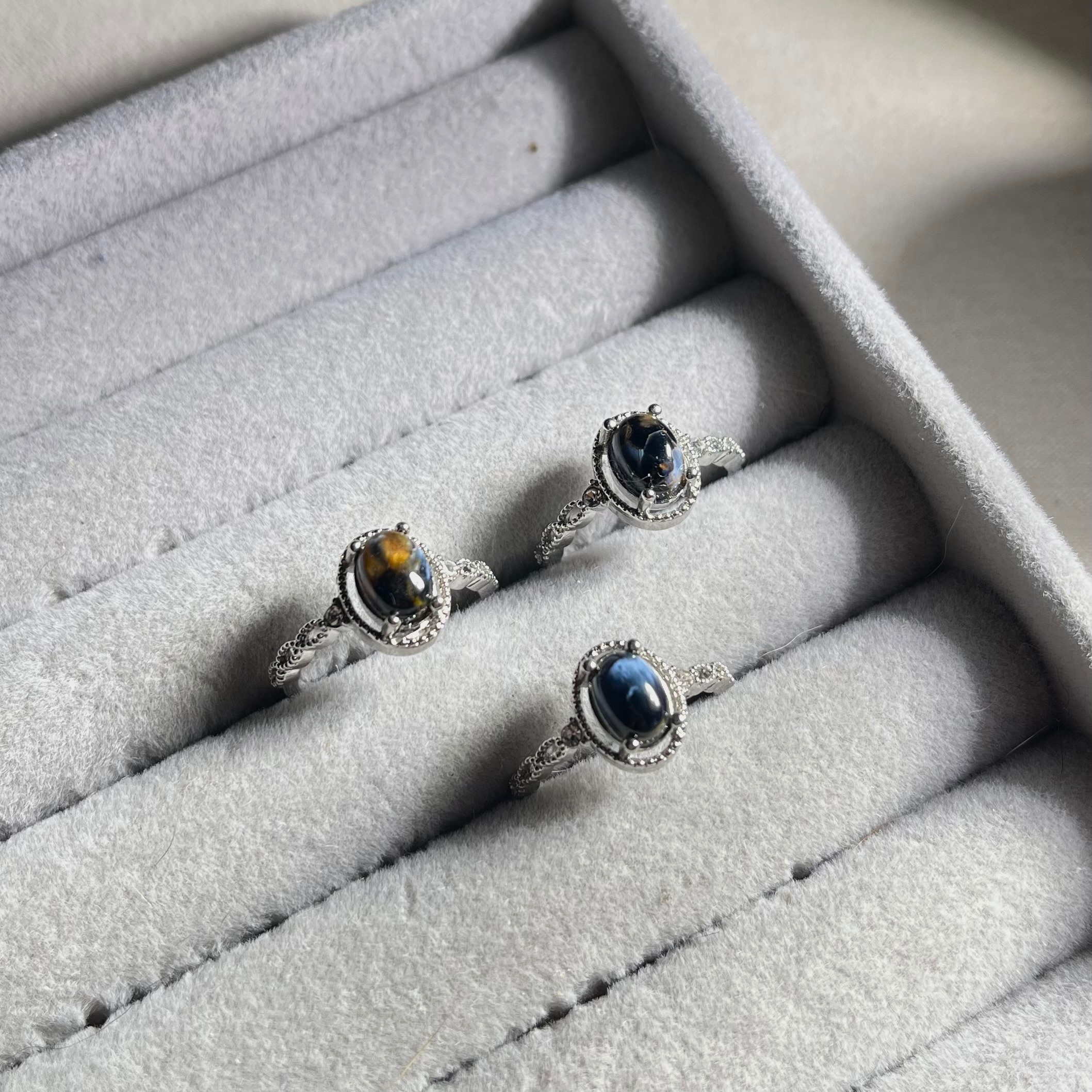 火彩彼得石戒指💍