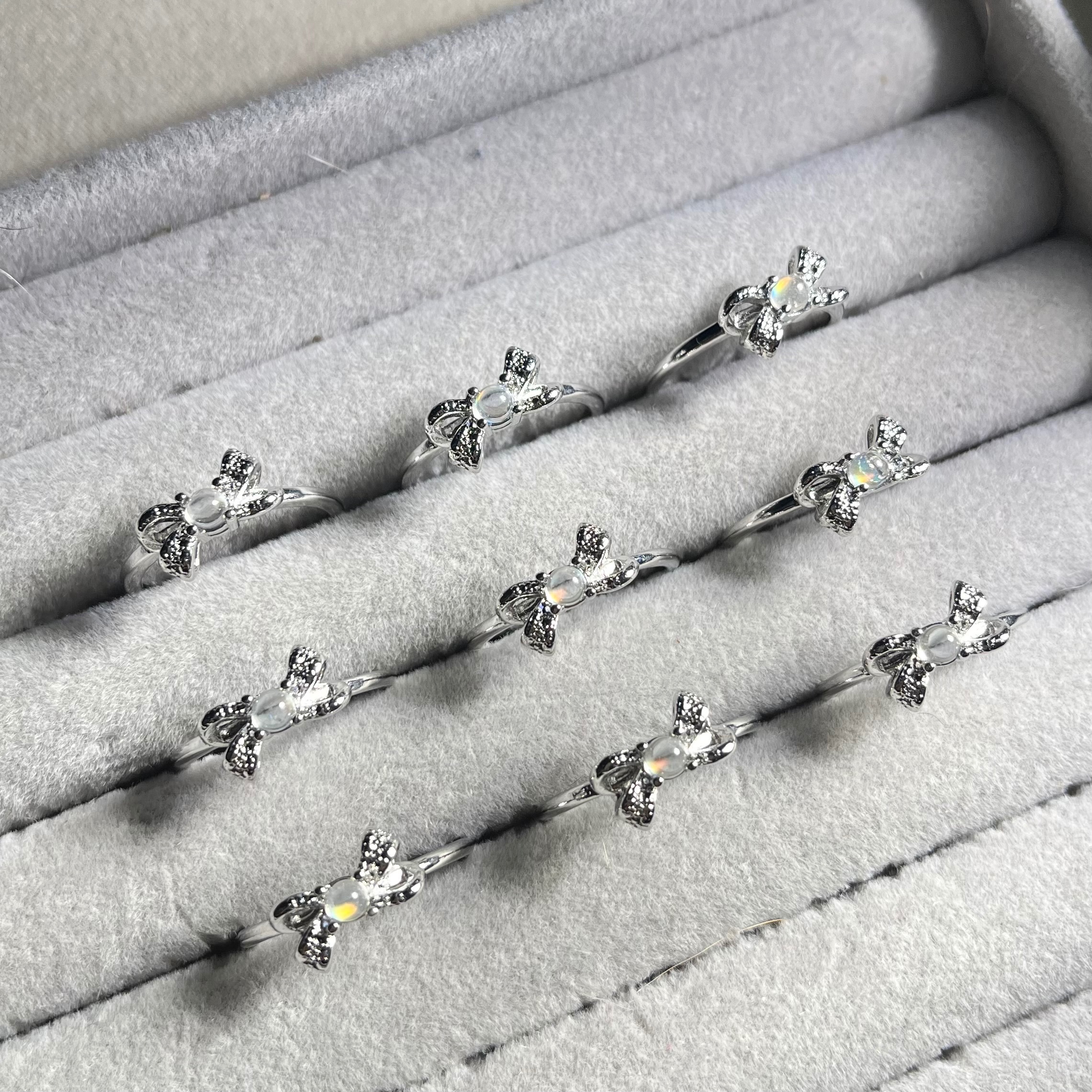 蝴蝶結🎀輕奢馬島月光戒指💍