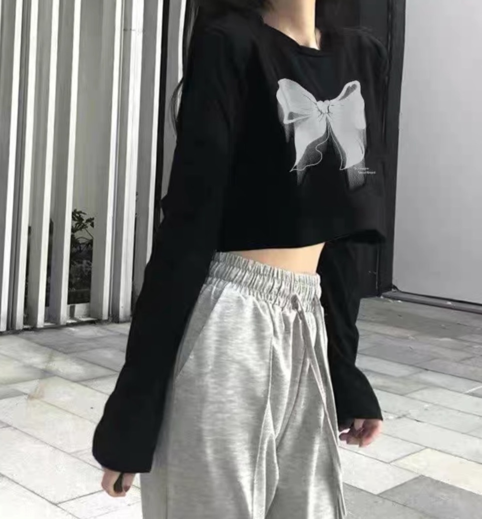 早秋現款短版上衣100%純棉
