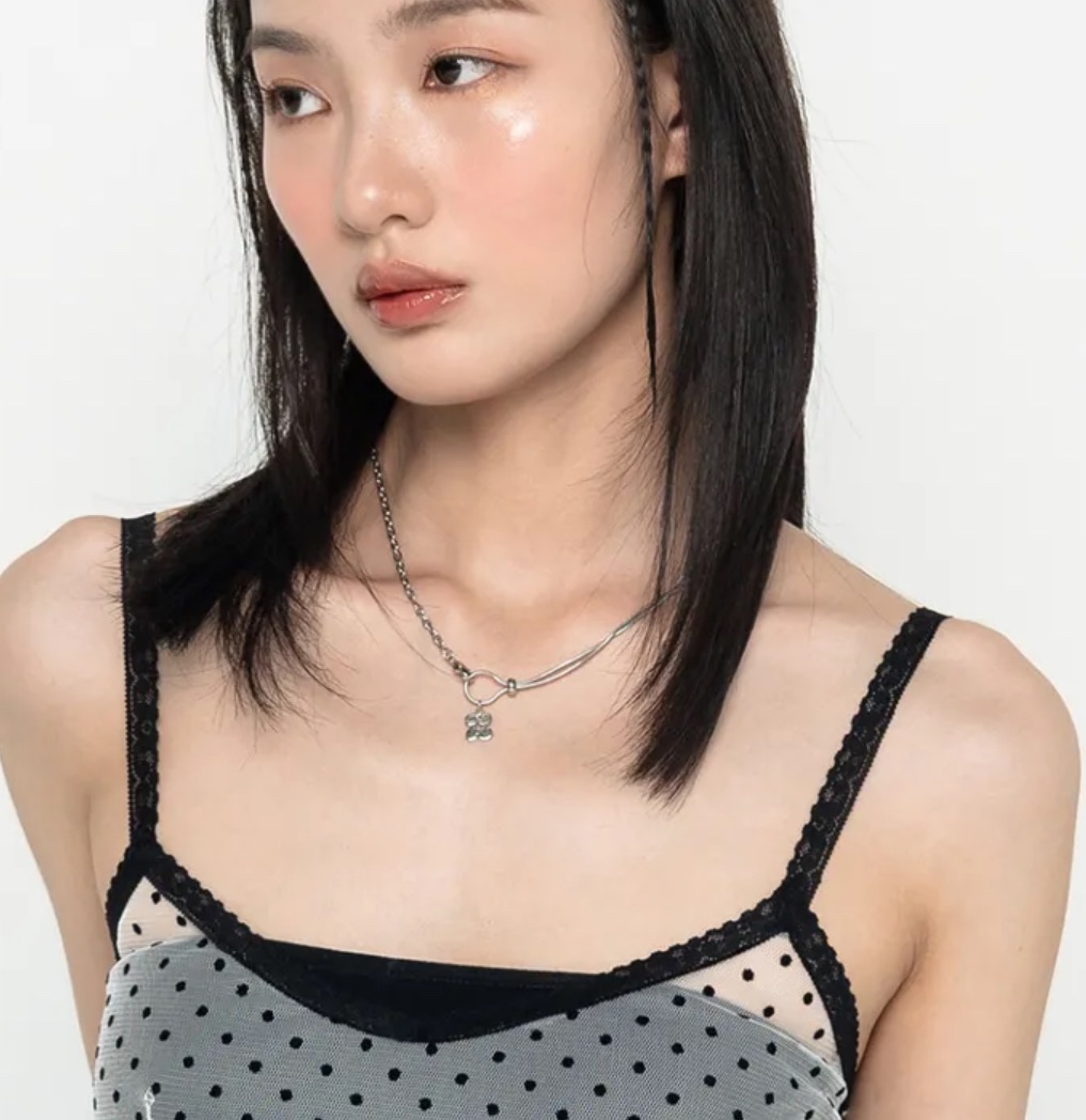 🇰🇷HUGYOURSKIN 小花項鍊 surgical steel