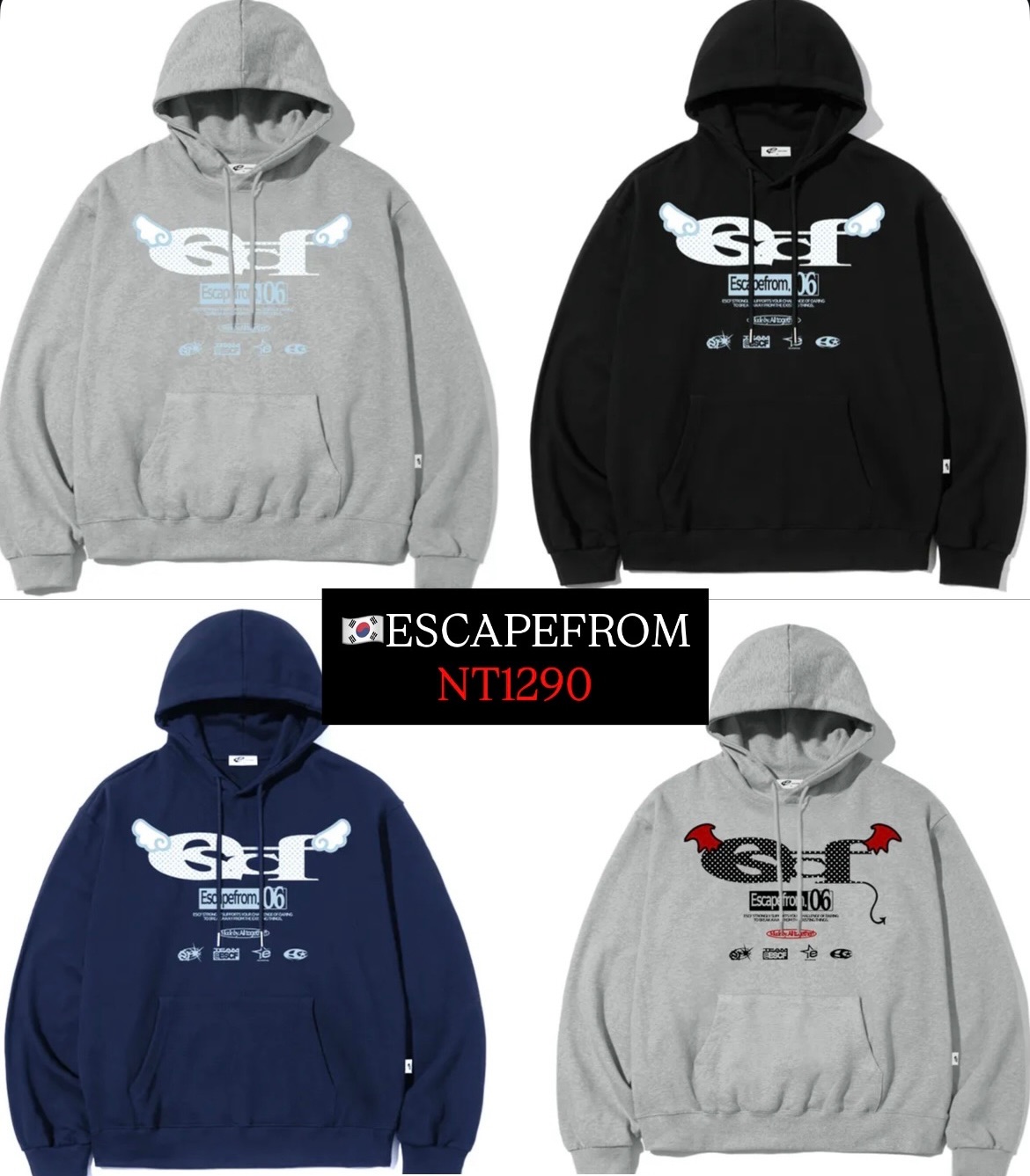 🇰🇷ESCAPEFROM logo帽T