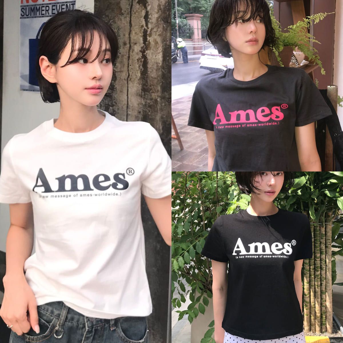 Ames BASIC LOGO 男女尺寸