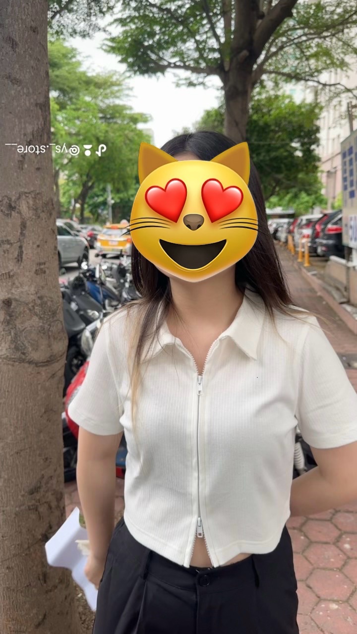 雙拉鏈棉質上衣（闆娘自留款！）