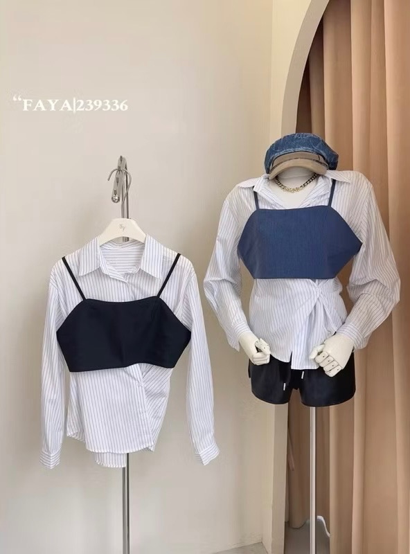 2393 兩件式韓版襯衫