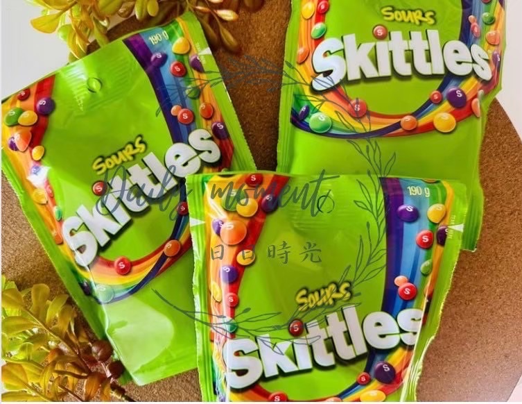 【澳洲空運】 【Skittles 彩虹糖】（無酸粉）Sour 酸甜（190g）