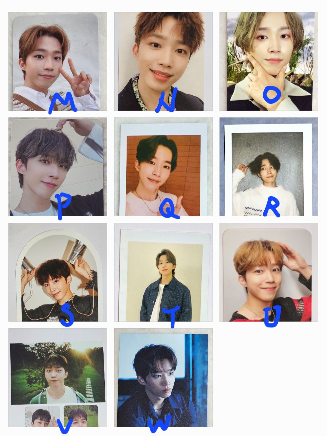 東成🐹-2（因為數量多分成2欄，代號A-O在上面