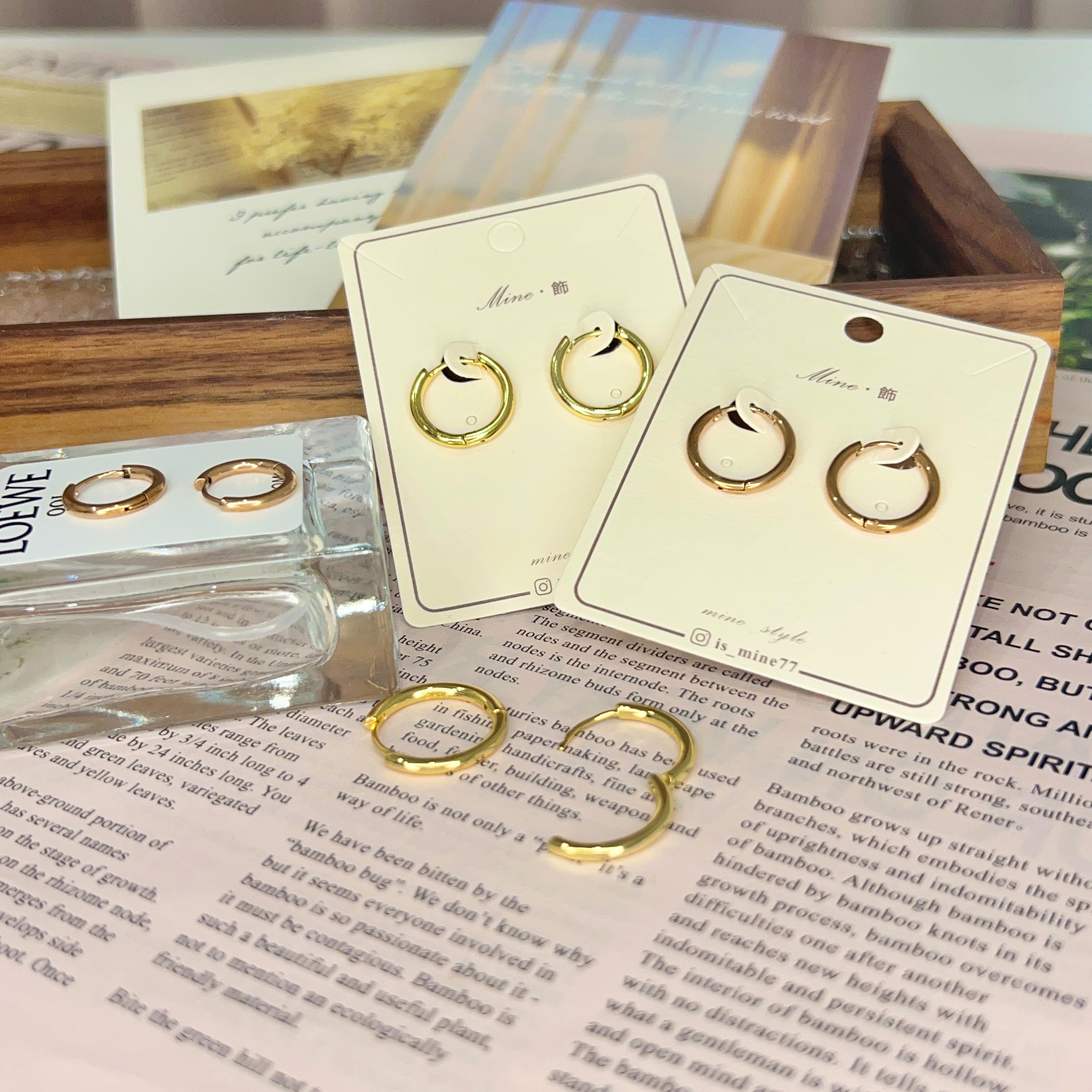 韓國小姐姐の耳環- 簡約易扣式