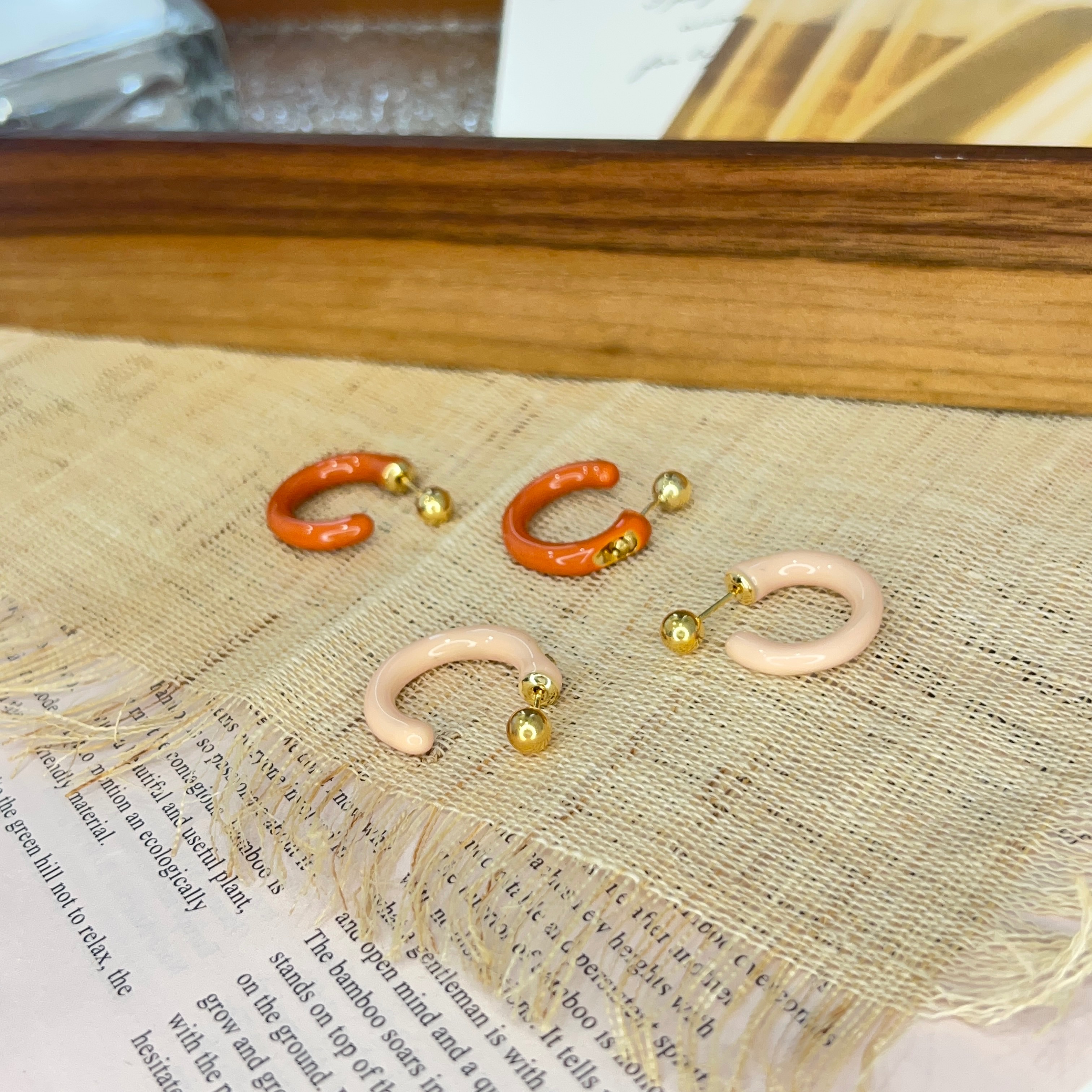 韓國小姐姐の耳環-夏日の色彩