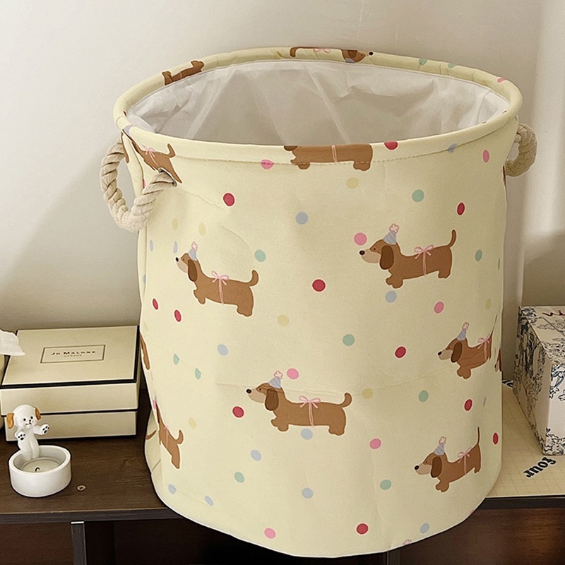 滿版臘腸狗收納籃