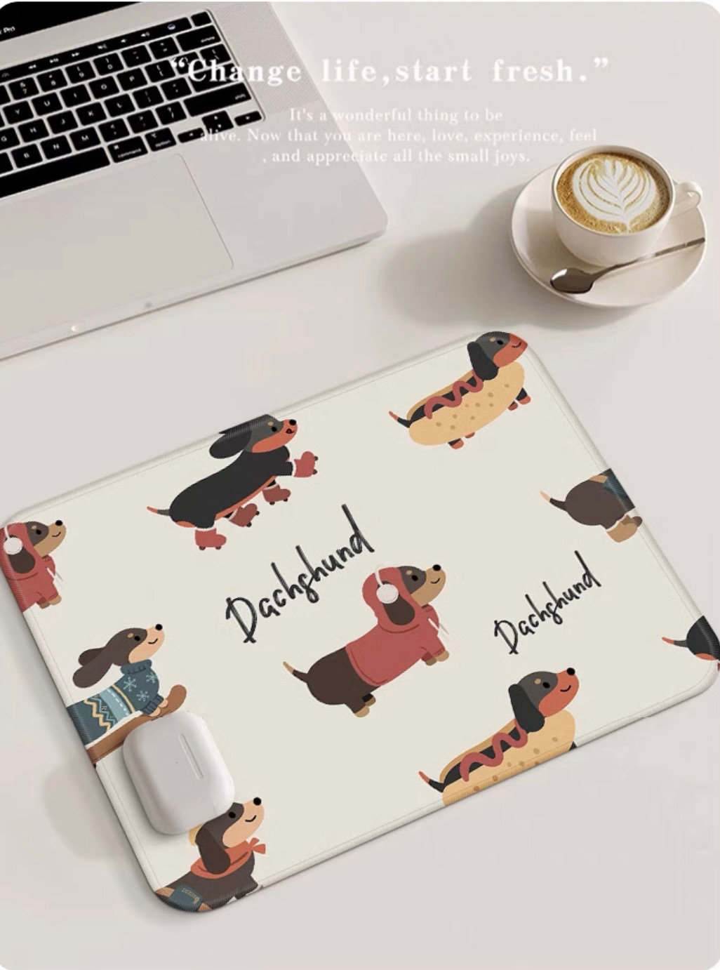 👉臘腸狗勾滑鼠墊