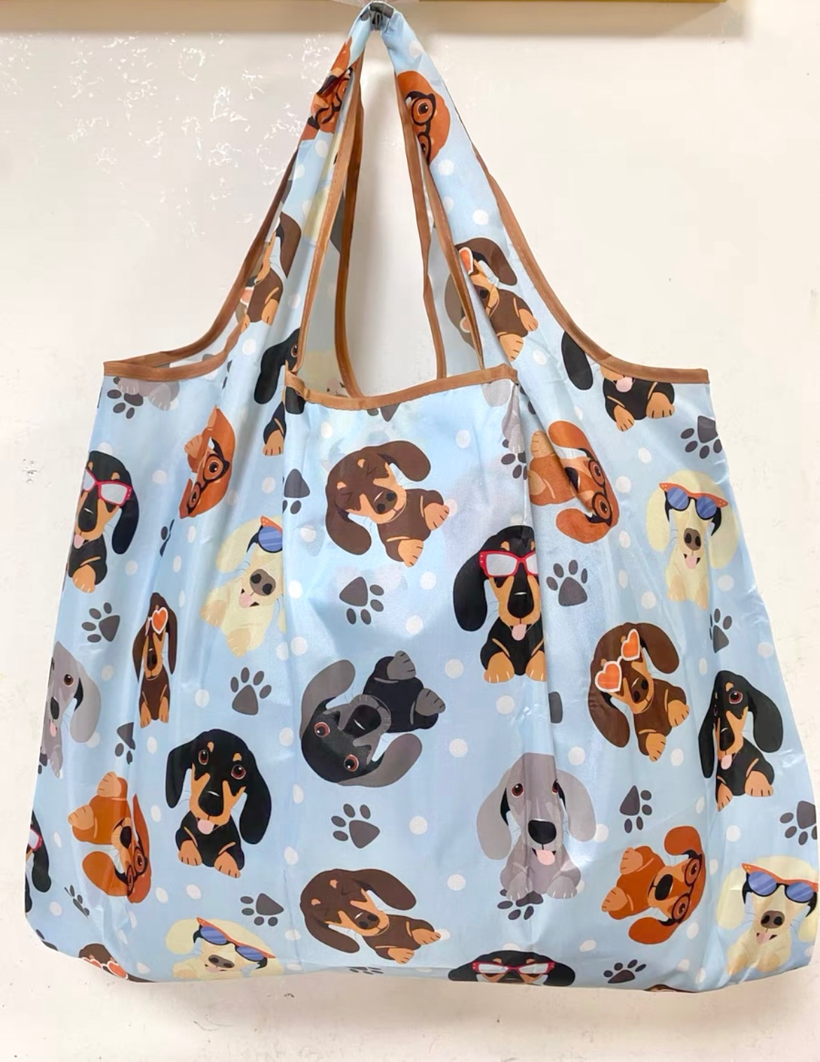 滿版臘腸狗購物袋