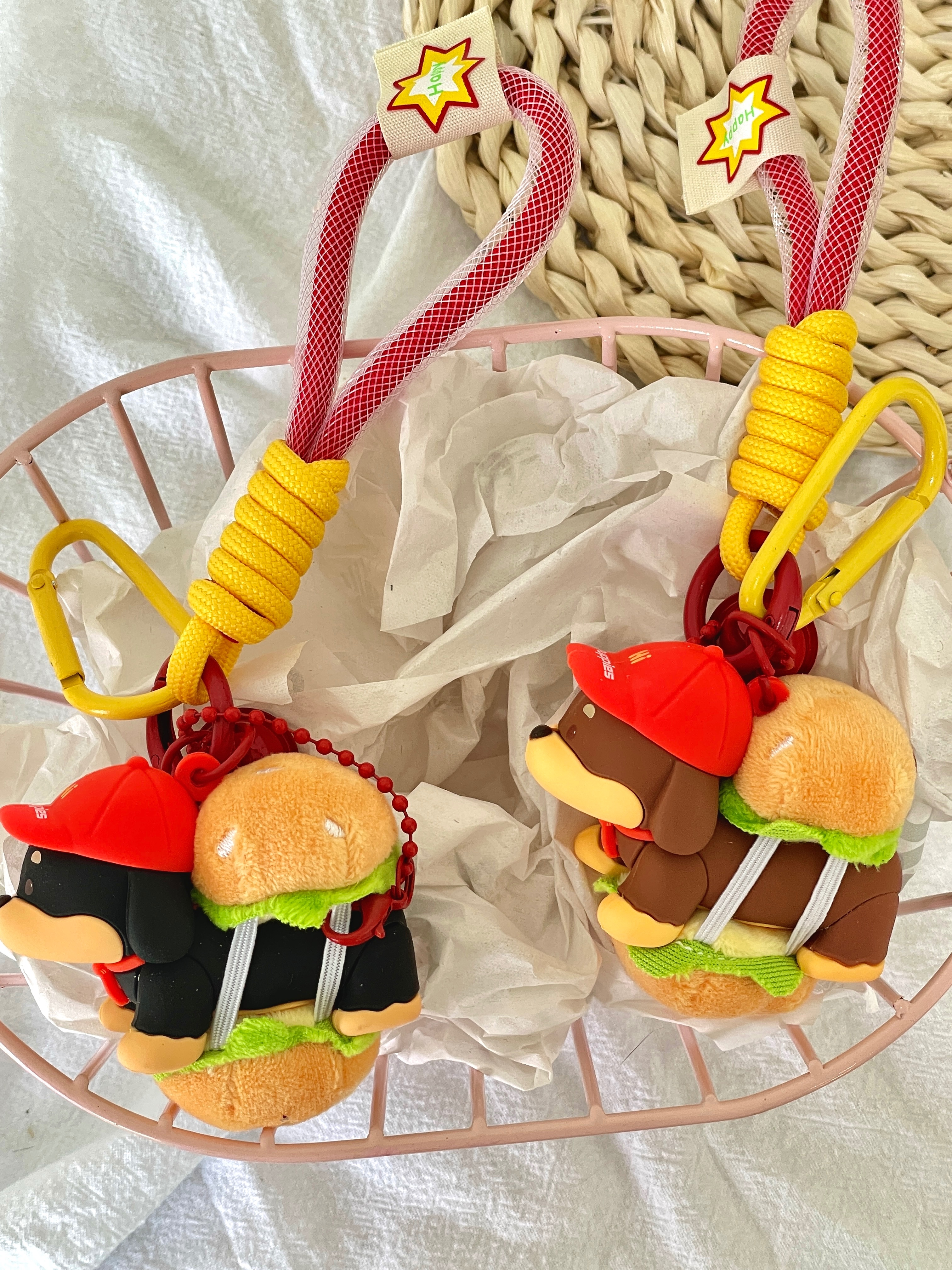 漢堡堡臘腸狗吊飾