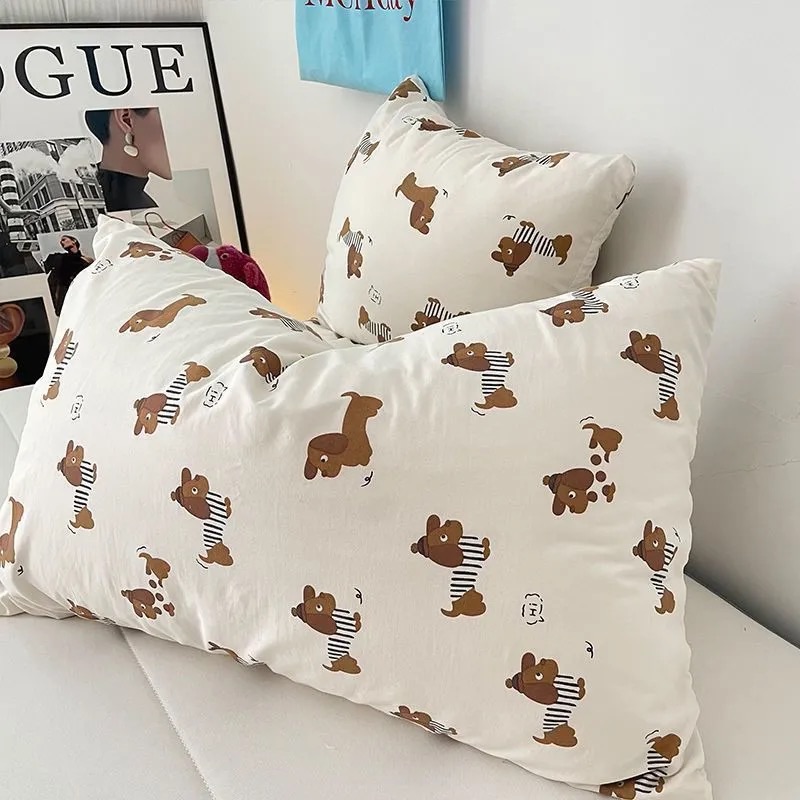 滿版臘腸狗枕頭套（一對入）