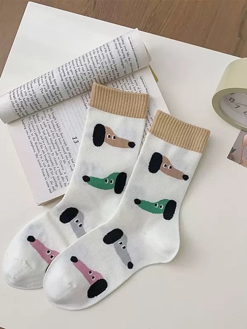 4隻臘腸狗勾襪ㄗ˙