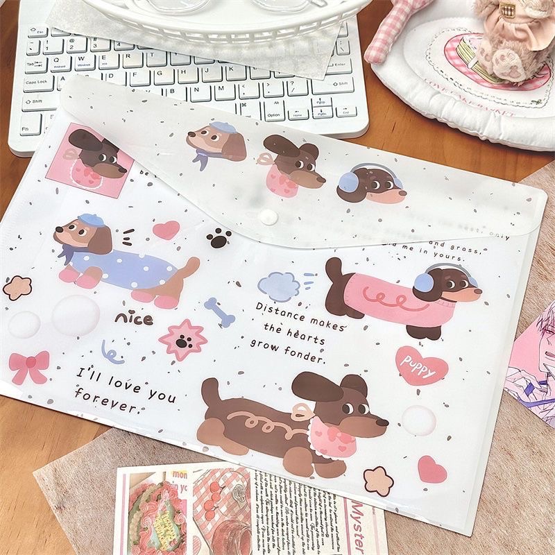 臘腸狗勾文件套（5入）