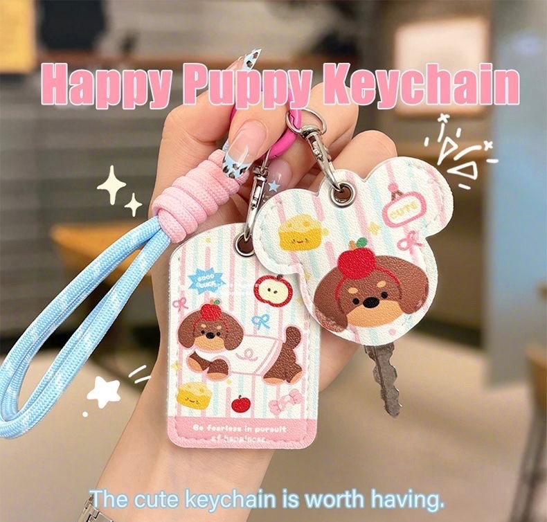 🍎蘋狗臘腸鑰匙套吊飾組