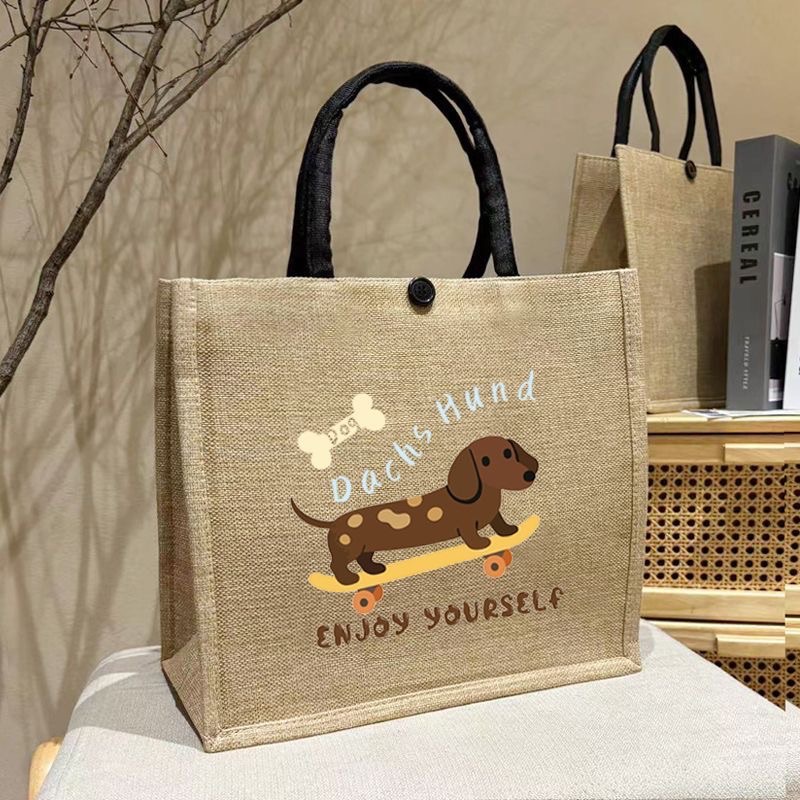 臘腸狗麻布包