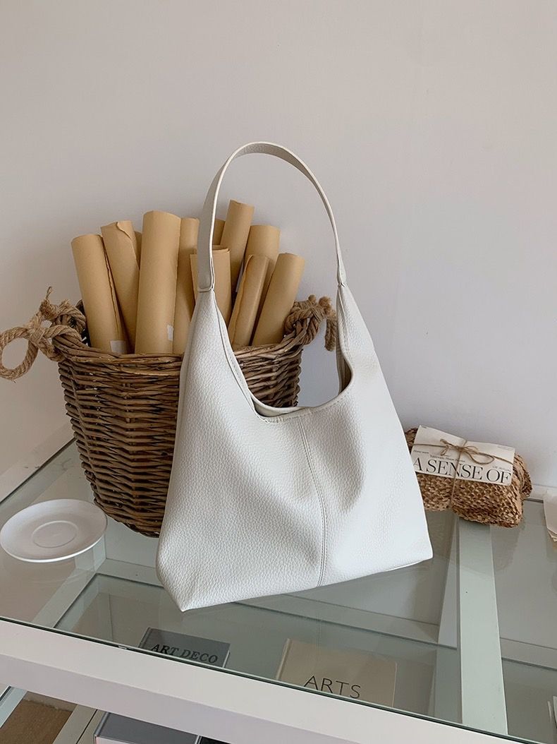 通勤最愛大容量✨軟皮革慵懶單肩托特包 ✨/內附小袋/超大容量/OL最愛/慵懶感/輕便/肩背/多色可選/女包/休閒時尚