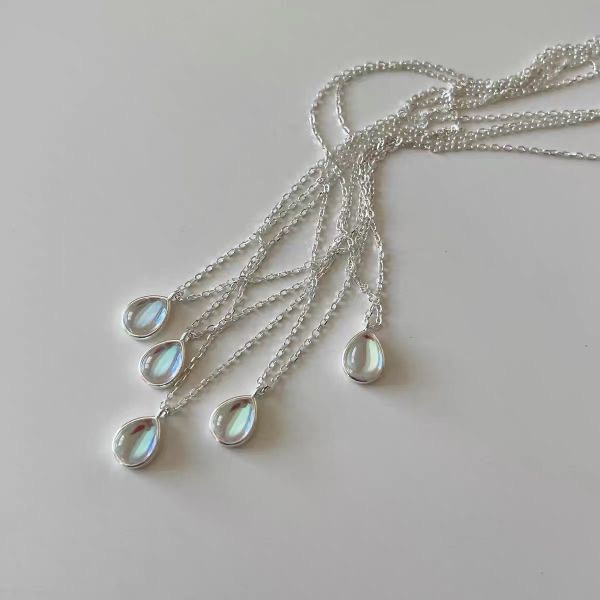閃耀氣質✨人魚淚光項鍊✨純銀項鍊/925純銀/珠光寶石/人魚項鍊/人魚眼淚/氣質項鍊/女生項鍊/平價飾品/純銀飾品/平價