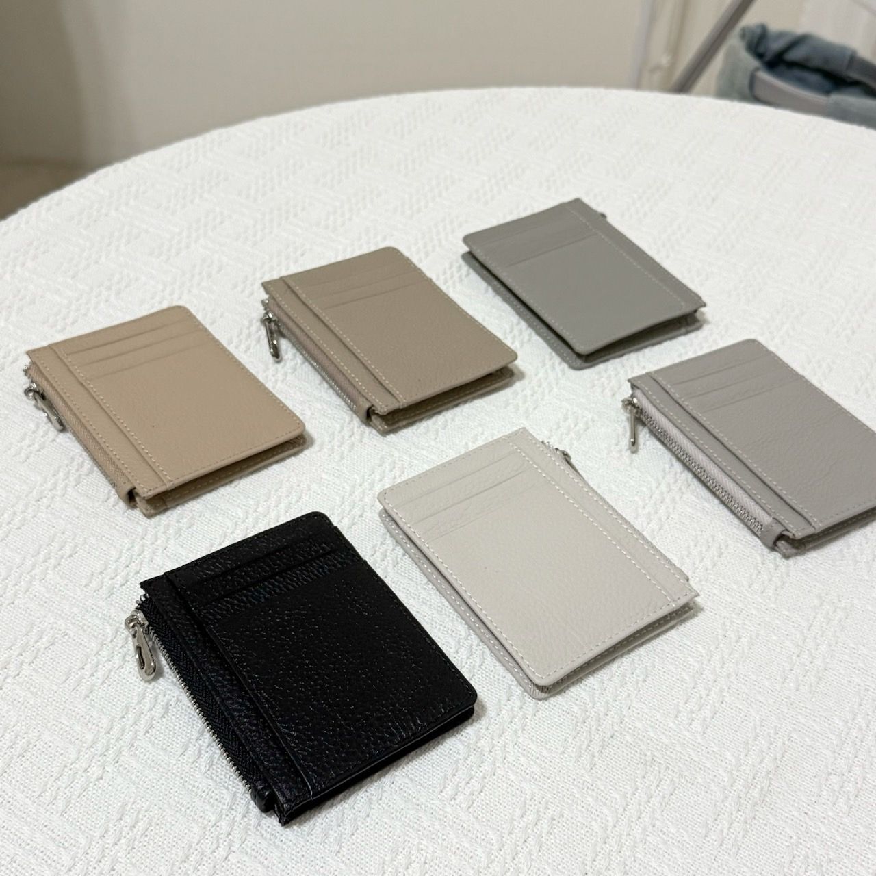 超方便攜帶✨真皮小卡夾✨頭層牛皮/L型加寬設計/9個顏色/小包也可裝/拉鍊滑順/卡夾