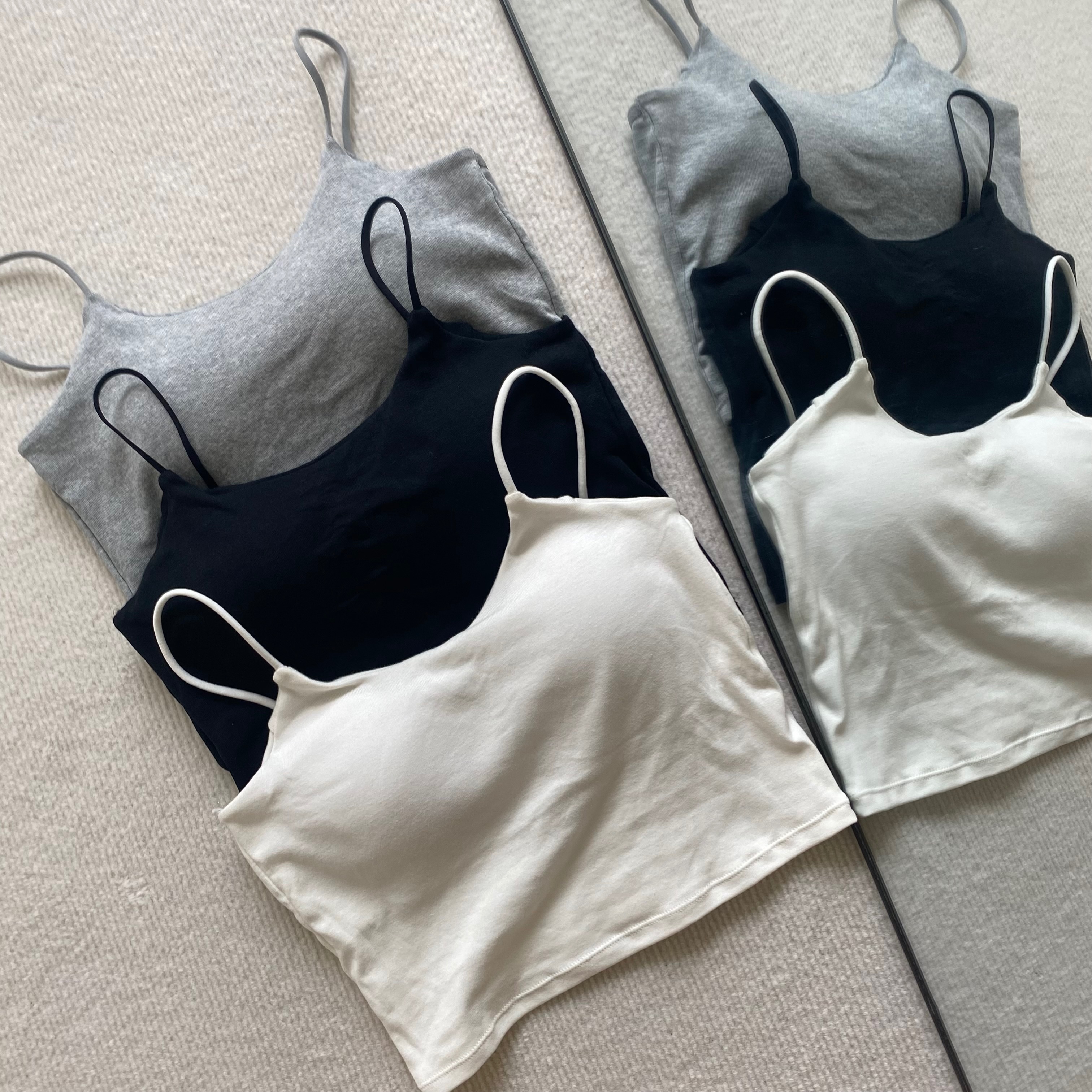 基本內搭小可愛背心 性感U字露背bra *3色