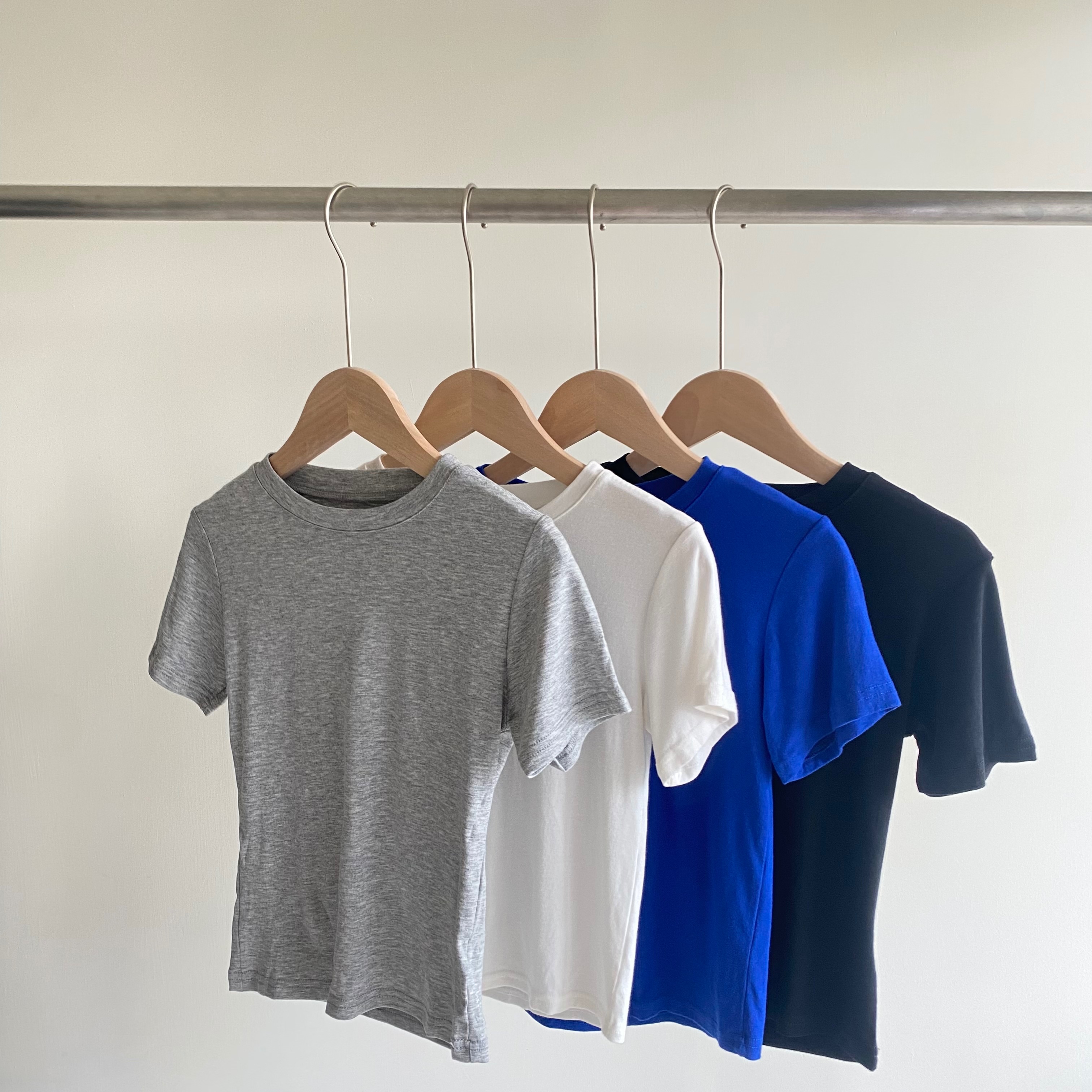 此生無憾 軟Q彈力素面圓領棉質TEE *4色