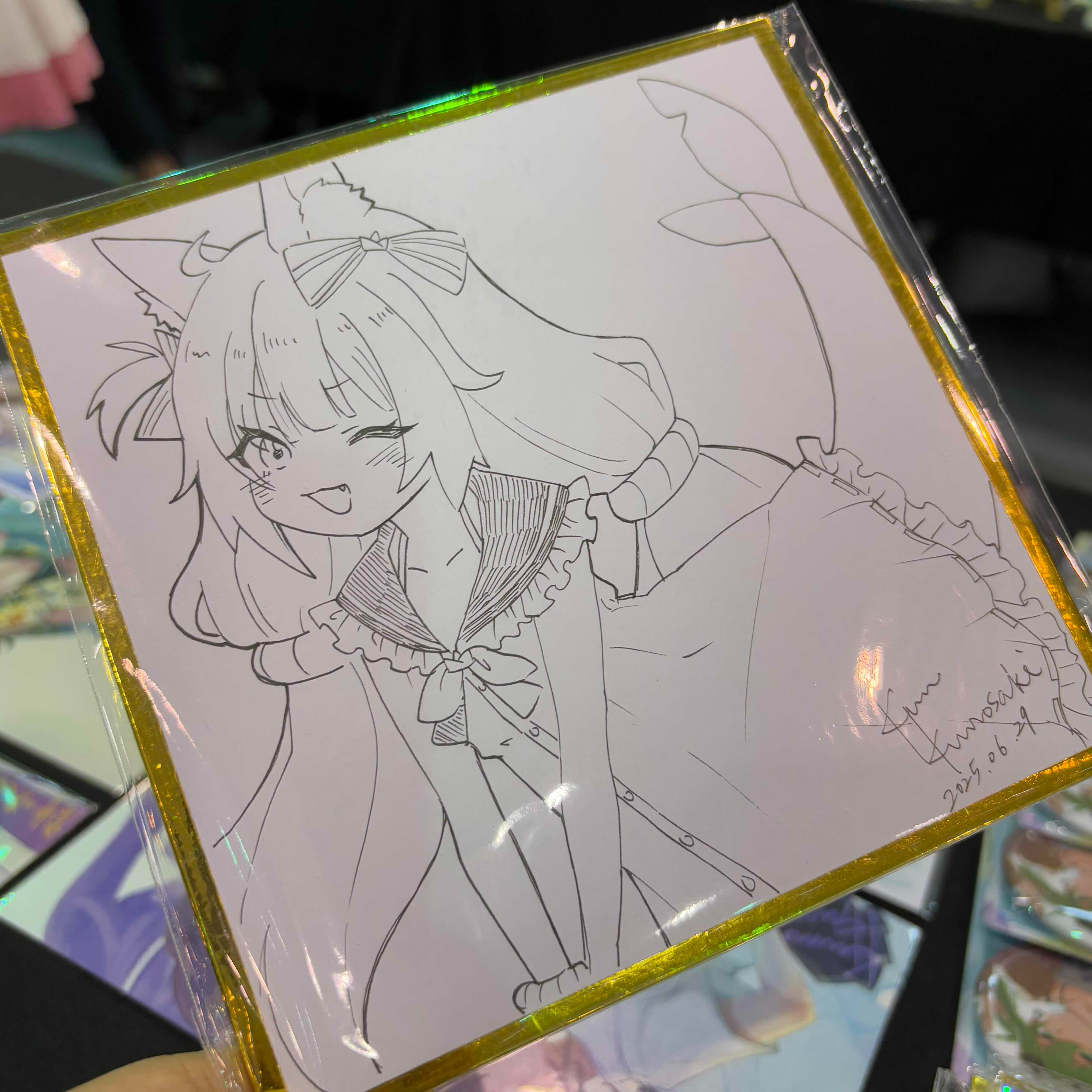 慶祝Sameko Saba初配信 簽繪板