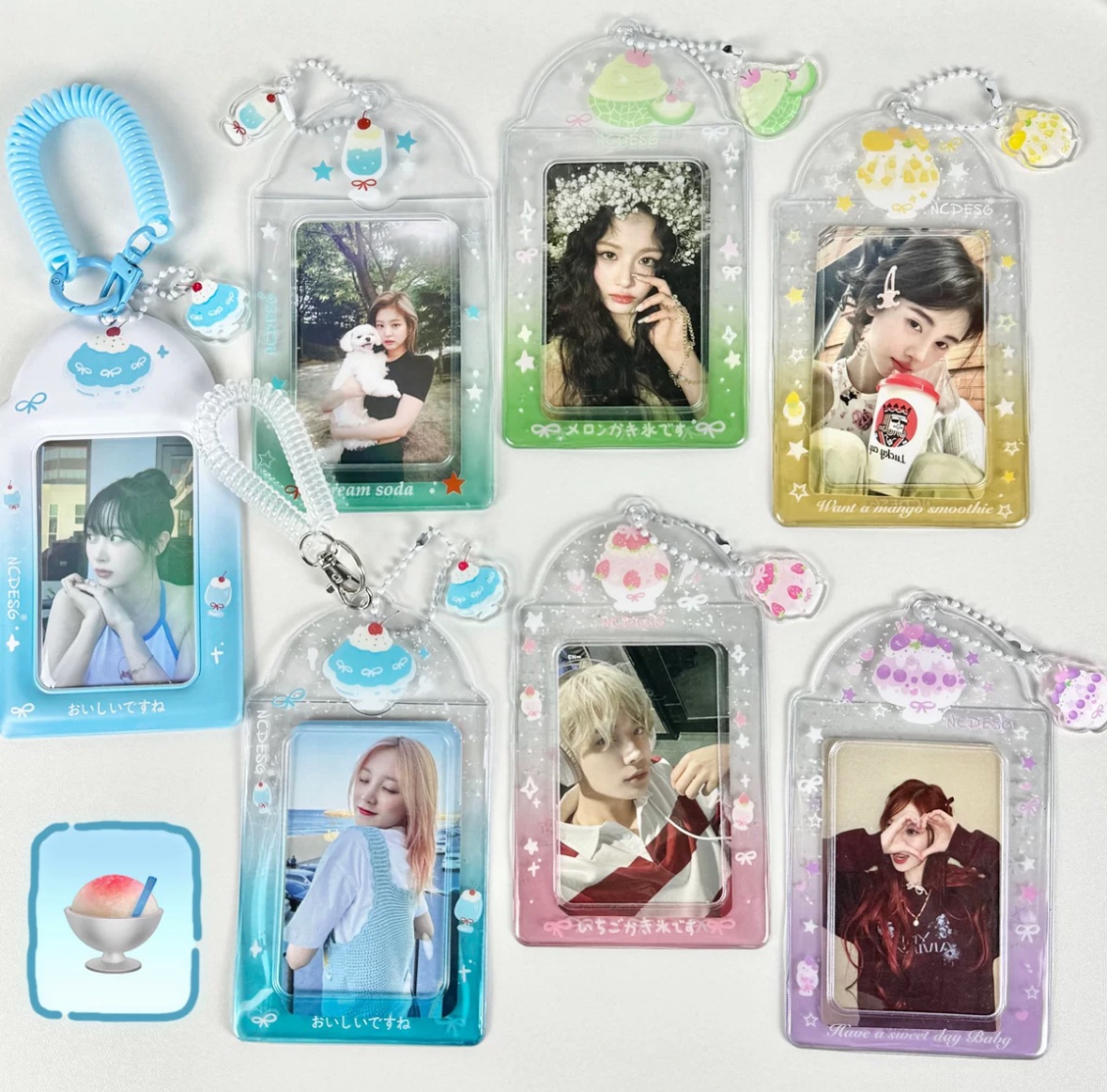 3寸透明pvc水果沙冰🍧卡套