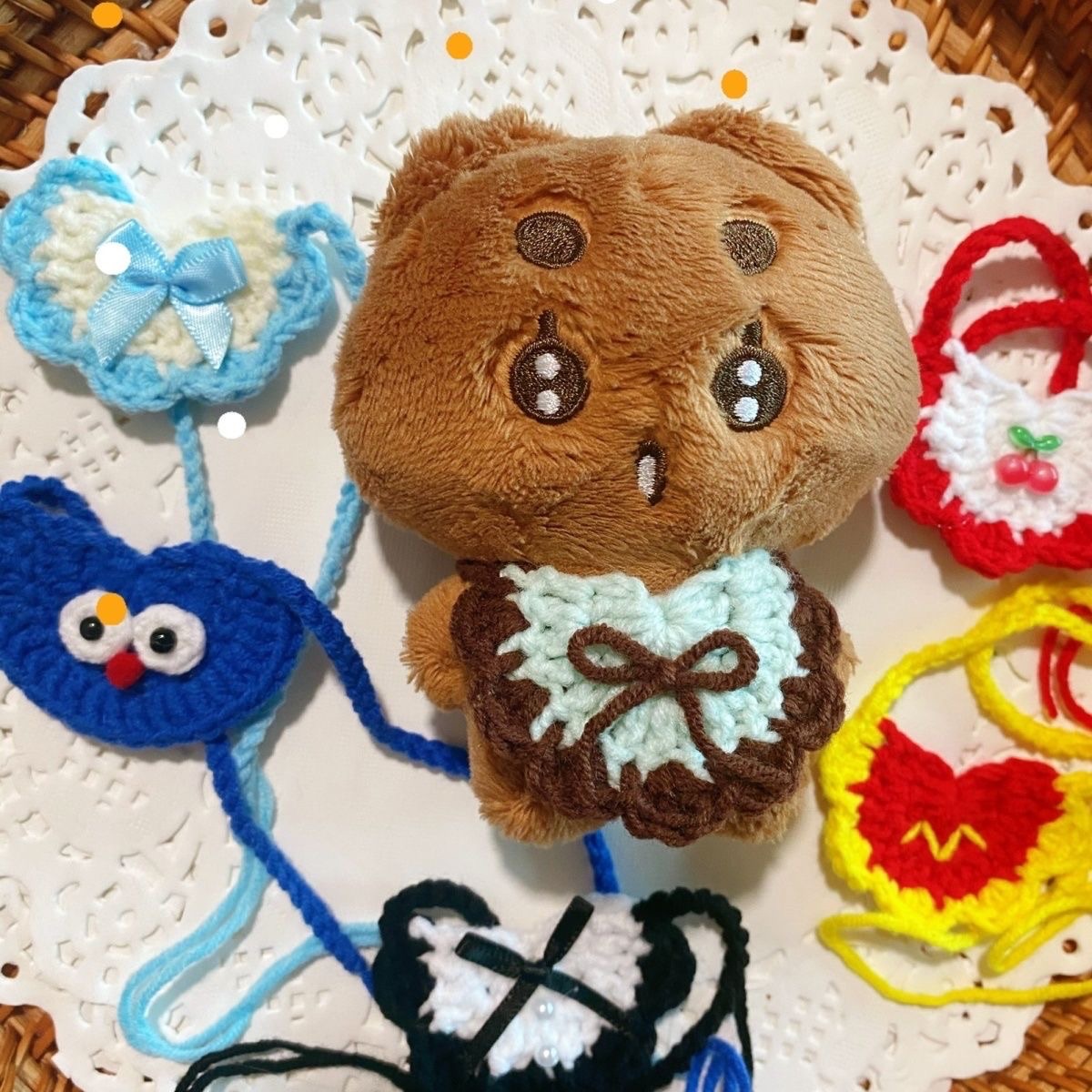 10cm棉花娃娃口水巾