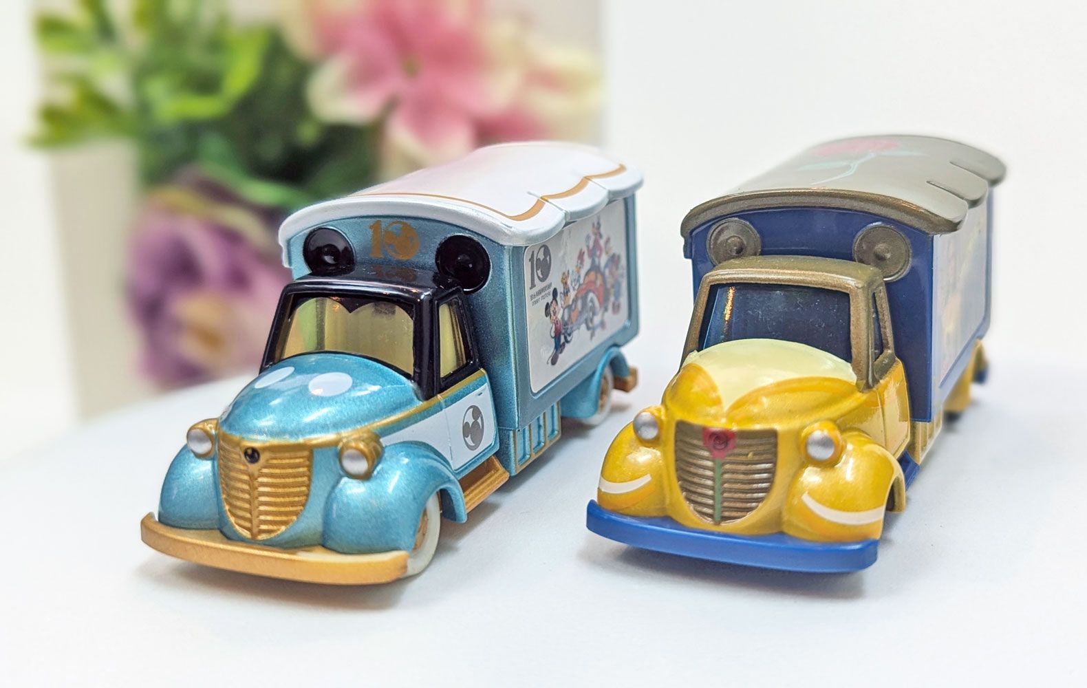 夢幻迪士尼宣傳合金車/美女與野獸/小熊維尼/唐老鴨