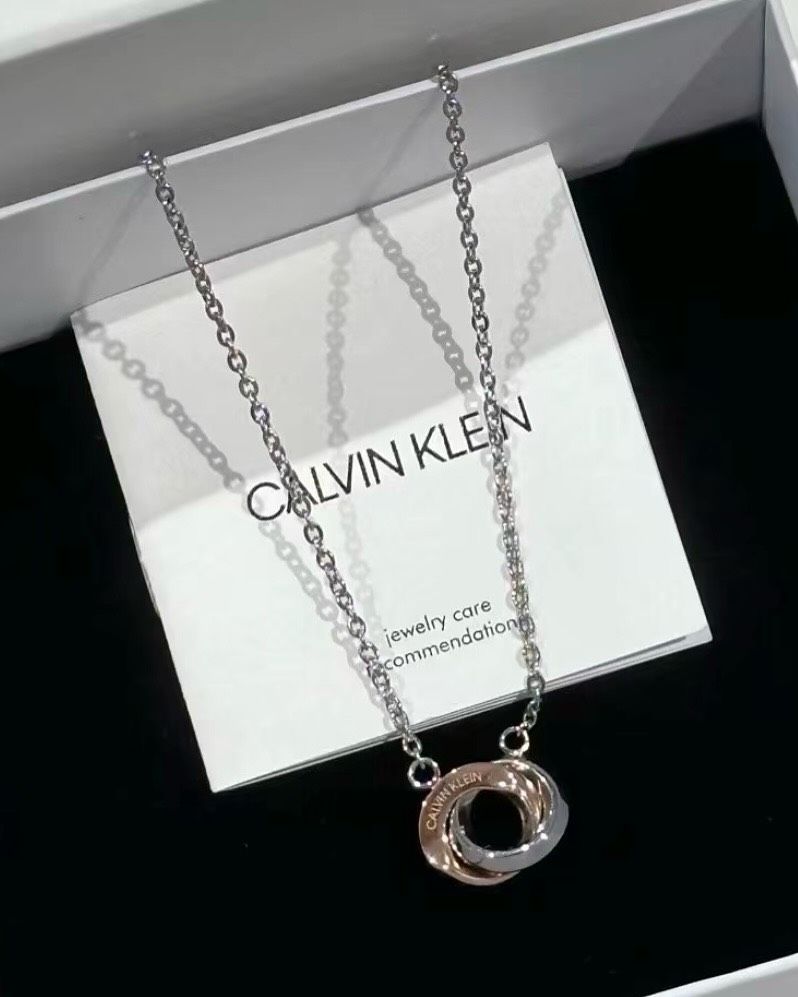 ＜預購＞Calvin Klein CK 雙環項鍊 對鍊 鎖骨鍊