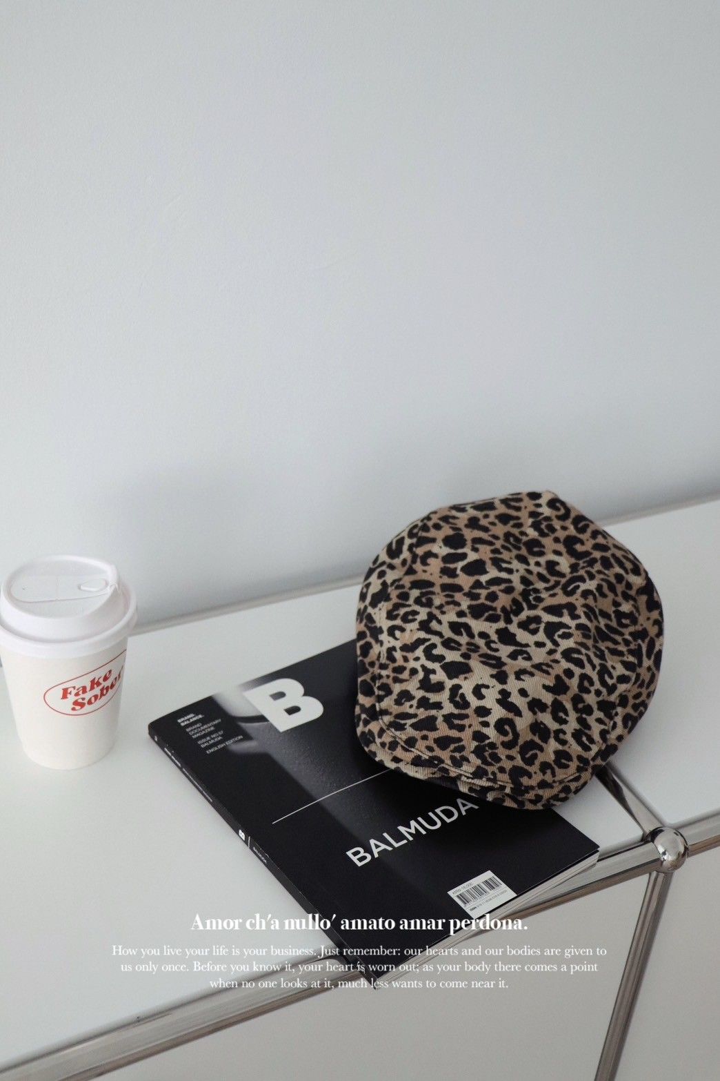 𝑶𝑱𝑰𝑮（闆娘私推）混搭必備款 後釦調節豹紋小偷帽